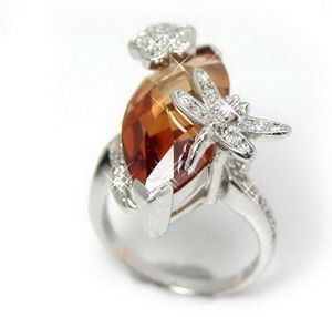 Silver CZ Ring Fancy